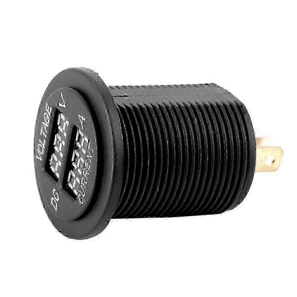 Digital LED Voltmeter Ammeter Round Gauge Current Meter for Motorcycle Car Boat miao4