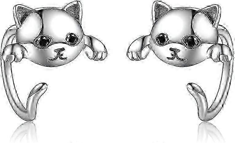 Minimalist Cat Stud Earring - Fashion Accessory for Year Olds