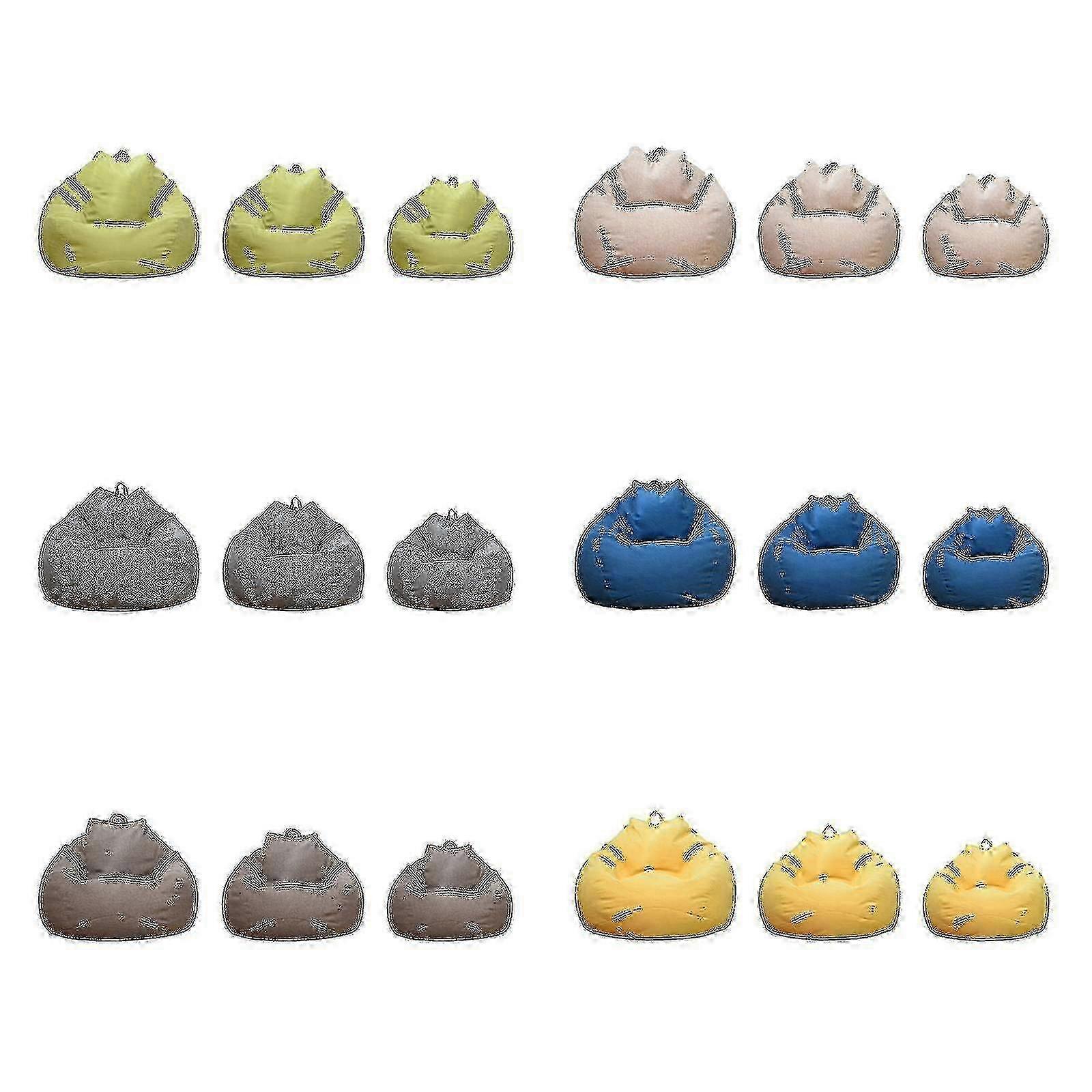 New Extra Large Bean Bag Chairs Couch Sofa Cover Indoor Lazy Lounger For Adults Kids Sellwell (does Not Include Padding)