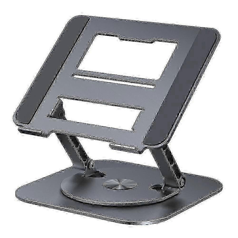 Support pour ordinateurs portables Support rotatif en alliage d’aluminium Support multi-angle 360 avec évent de chaleur Support de tablette pliable