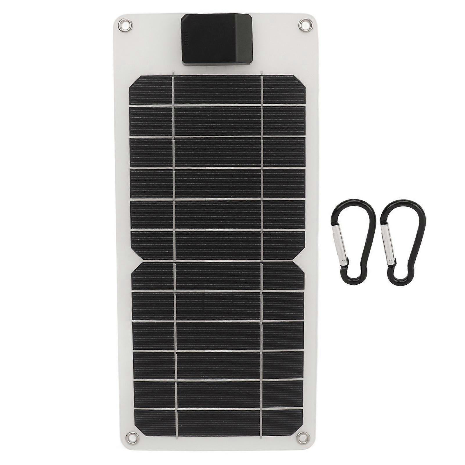 Portable solar panel kit 5V USB output for outdoor vehicles