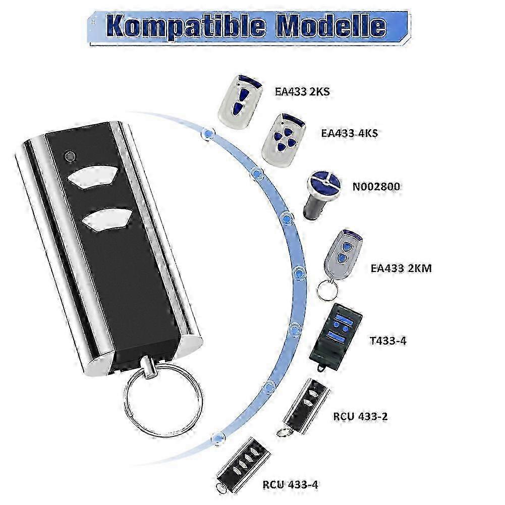 For RCU 433-2K Garage Opener Handheld Transmitter