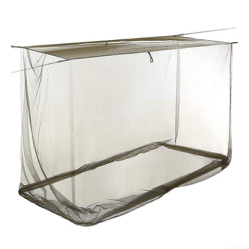 Camping Tent Net For Travel Hiking Backpacking Fishing Picnic Polyester Mesh Breathable 200X90X180 CM 6 Loops Tree Setup