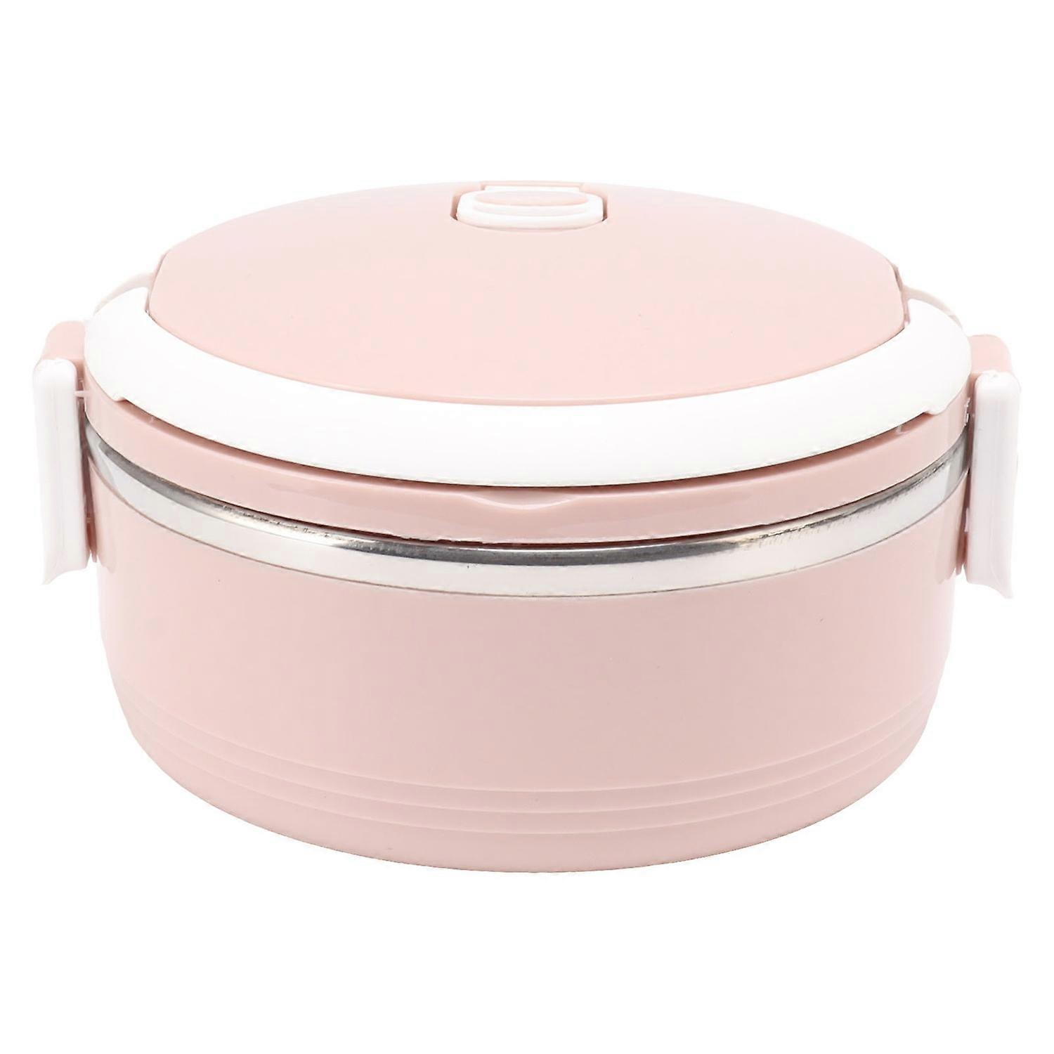 Thermal Lunch Box Stainless Steel Single Layer Portable Insulated Bento Box with Safety Buckle for C