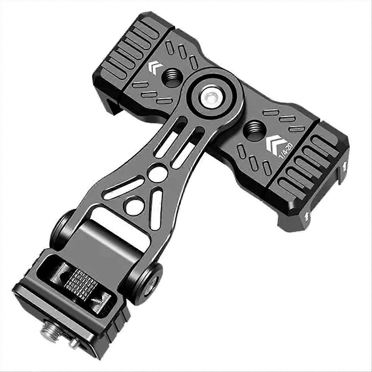 Metal Phone Holder Cold Shoe Mount 360 Rotatable 1/4 3/8 Hole Vertical for Smartphone DSLR Clamp