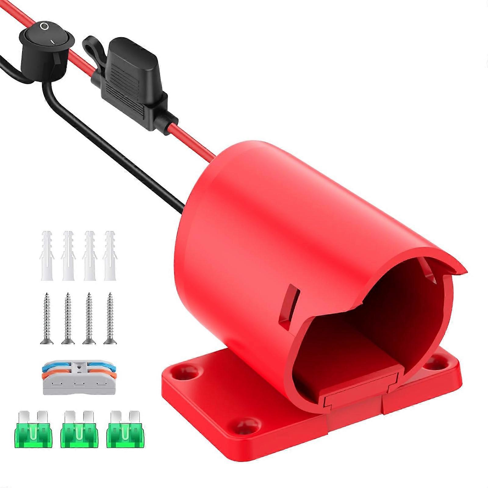 14AWG Wire Battery Adapter With Switching Fused Power Connector Wire Terminals Battery Conversion Adapter for Battery Multicolor