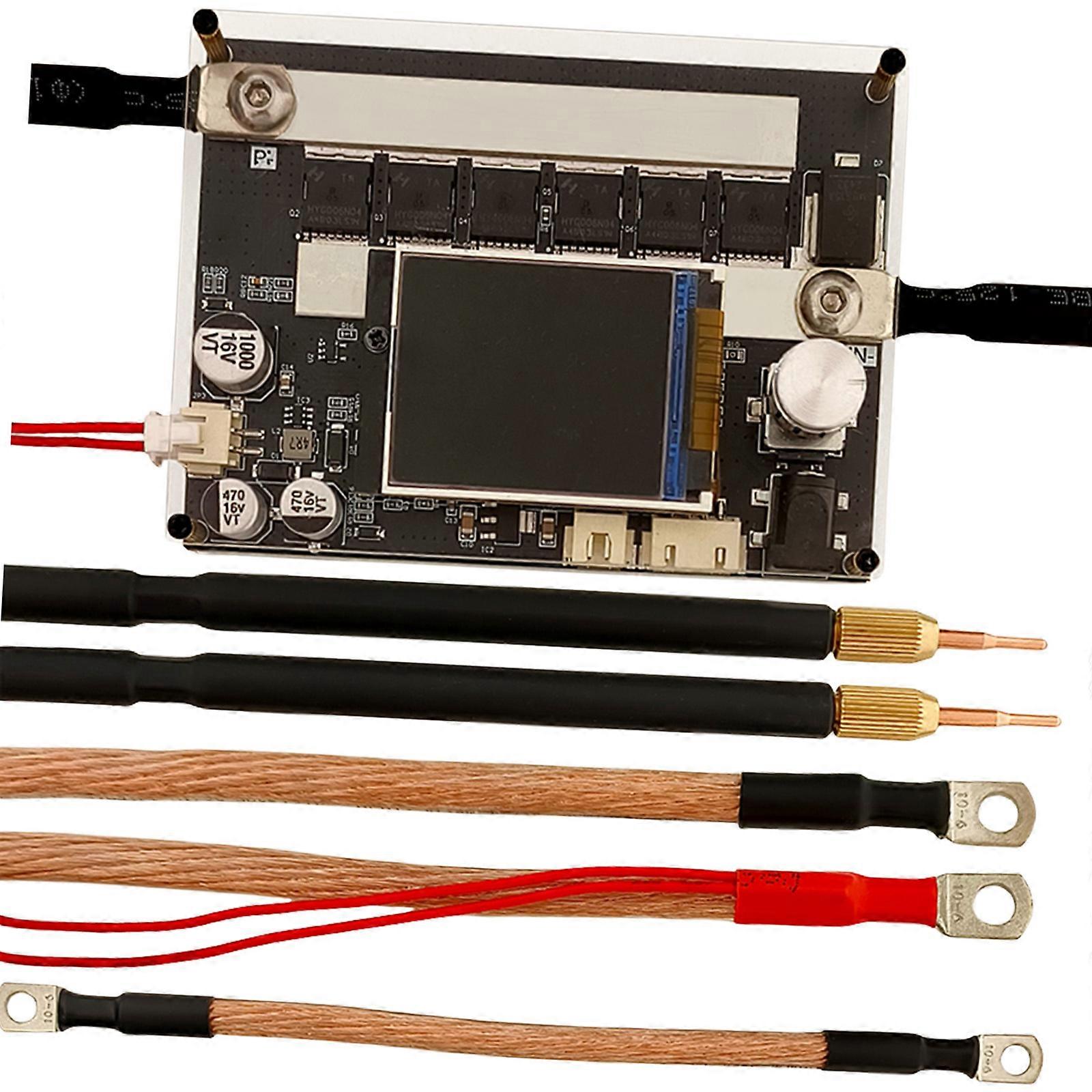 Modifiable Current Mark Welding Tool For Thick Metal Tape Using Super Capacitors Otherwise Tall Capacity Batteries Multicolor