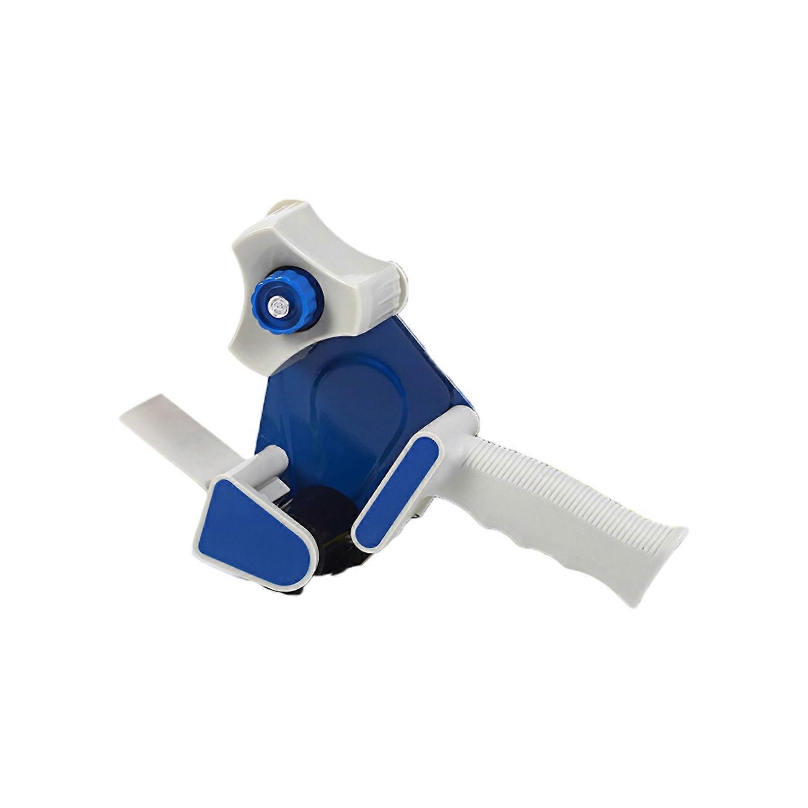 Professional Packing Device Ergonomic Handle Quick Releases Handheld Tape Dispenser Suitable For Various Tape Types  Blue and white