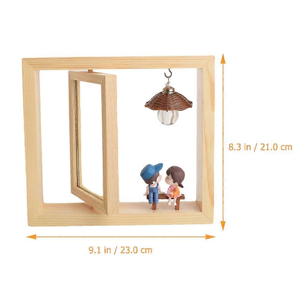 Couples Picture Frame Rotating Desktop Photo Shape 1Set