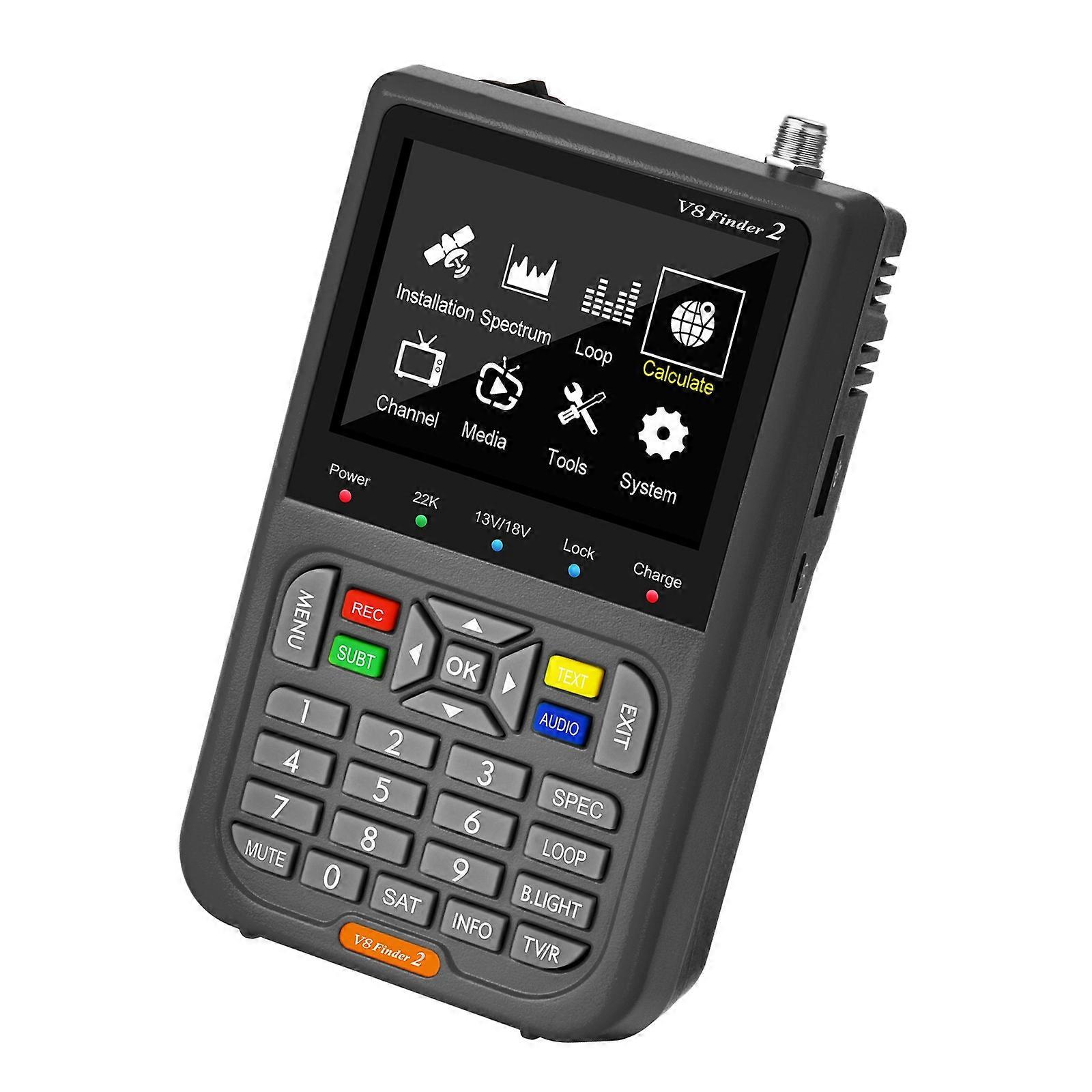 Lightweight Satellite Meter  Compatible Builts In Analysis Functions For Professional TV Installation Multicolor