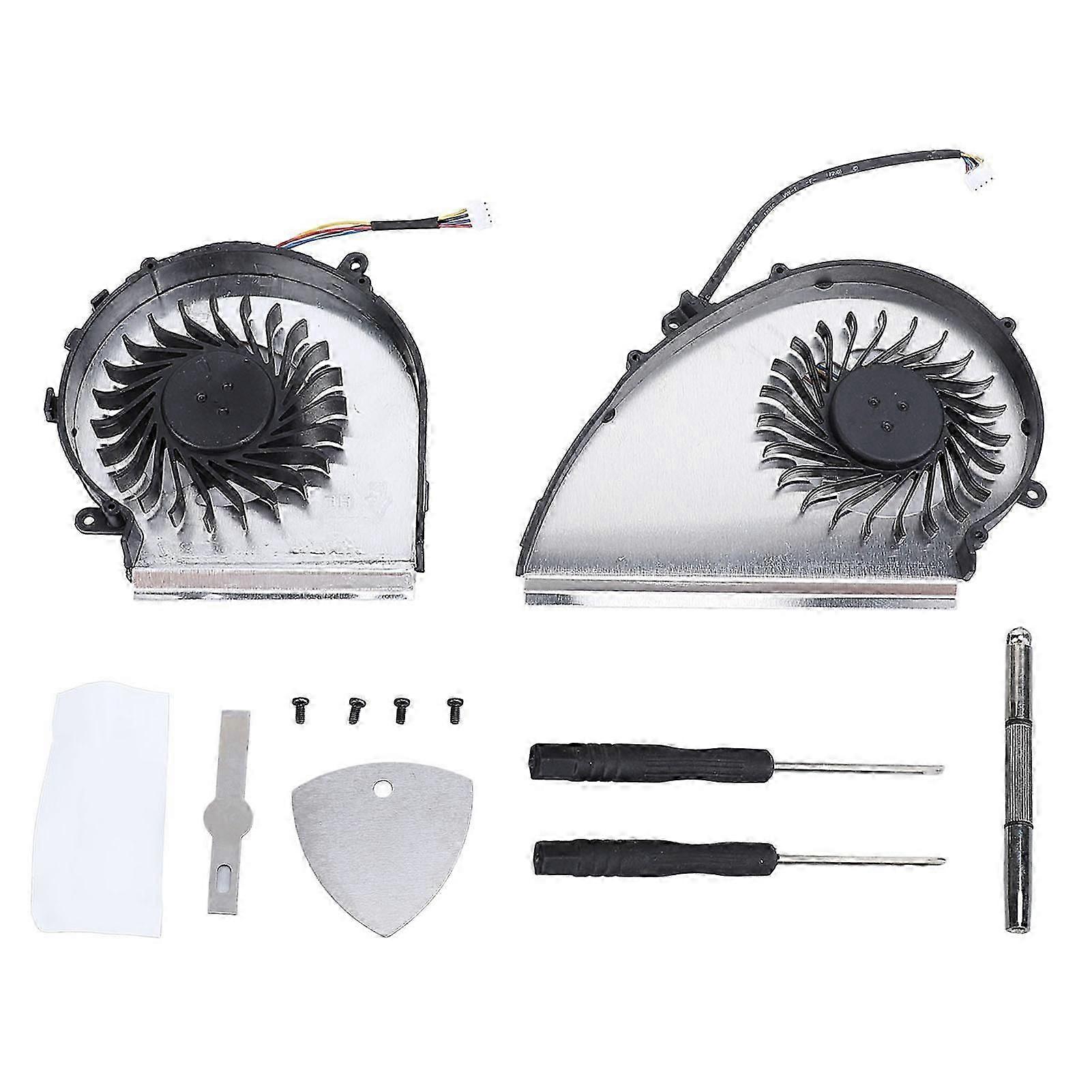 CPU GPU Cooling Fan Replacement for MSI GE72VR GP72VR GL72VR MS 179B PAAD06015SL 4 Pin Laptop with Repair Tool