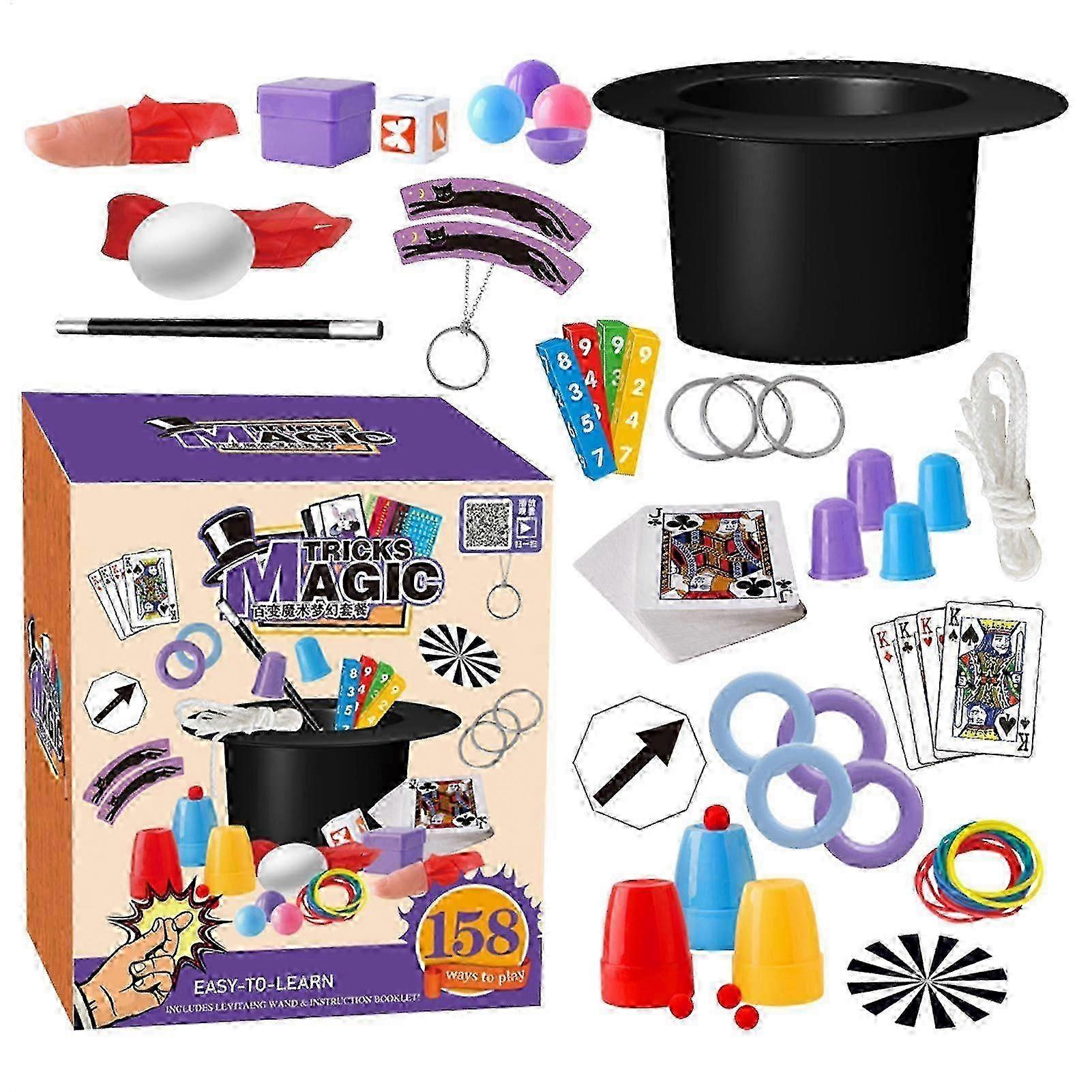 Magic Set for Kids, Magic Tricks Kit with Video Tutorials for Ages 612