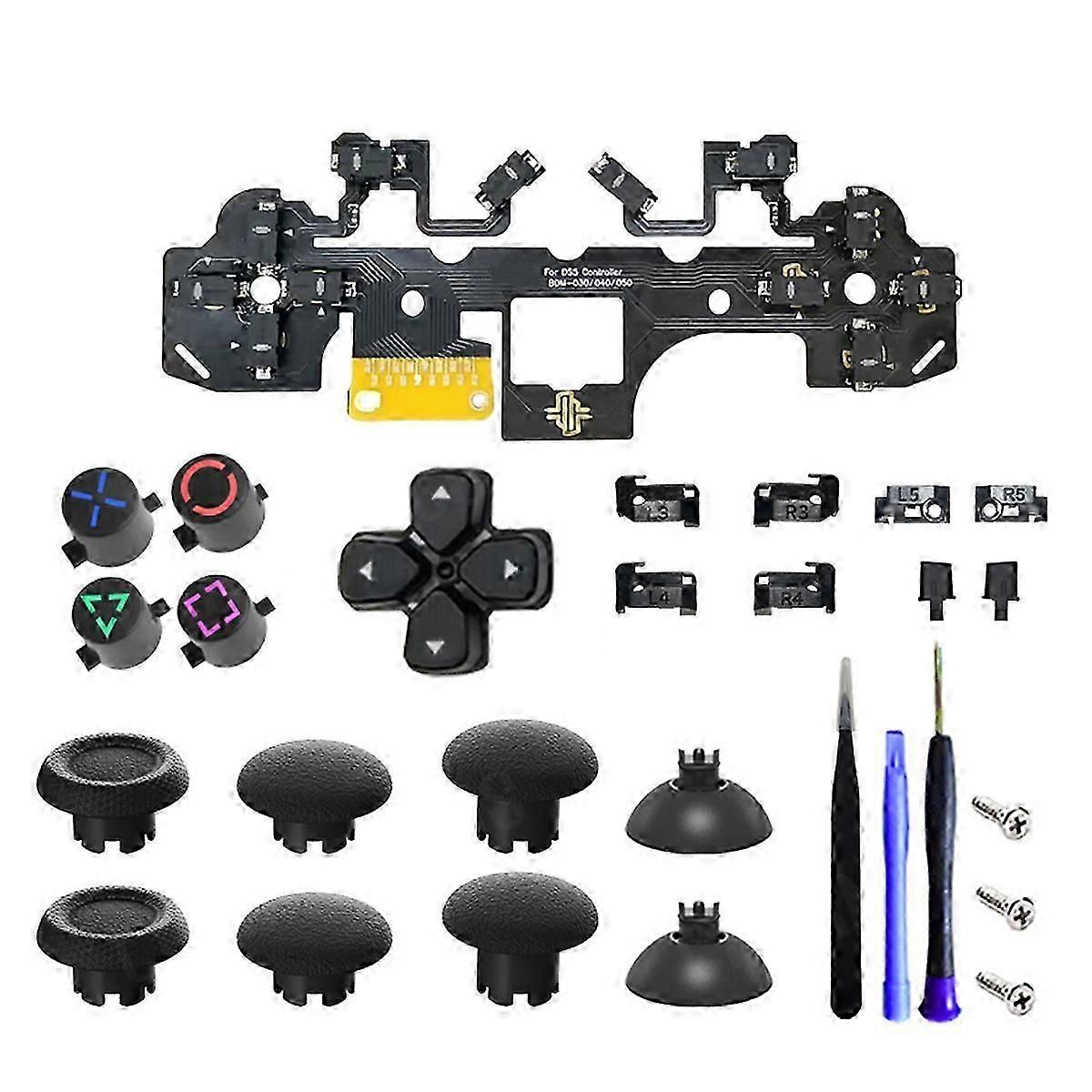 Ergonomic Micro-Switch Tactile Clicky Hair Trigger Kit+Joystick Cap for Controller BDM-030/040/050 12 Key Click hk