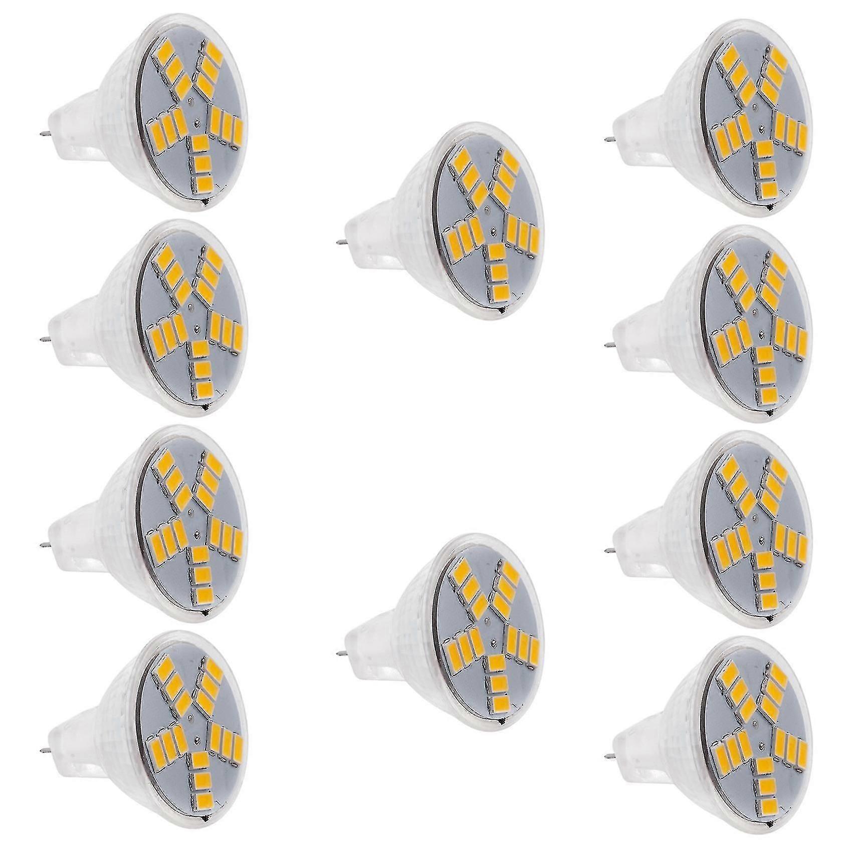 10x 5w Mr11 Gu4 600lm Led Lampadina Lampada 15 5630SMD Luce Bianca Calda