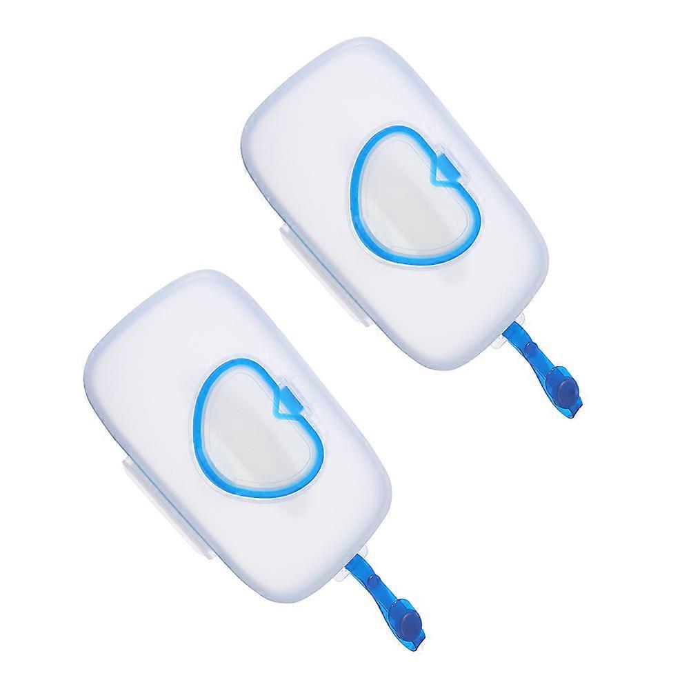 2 قطعة مناديل مبللة للأطفال صندوق مناديل مبللة محمول موزع مناديل مبللة جميل صندوق تخزين مناديل الرضع