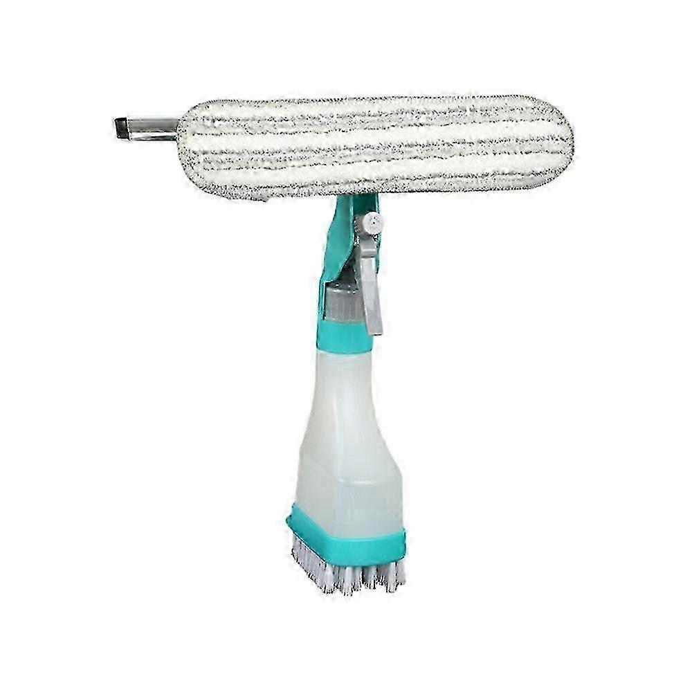 w Multifunction Window Cleaner Tool, 4 in 1 Kit with Spray Bottle, Squeegee, and Microfiber Washer Head