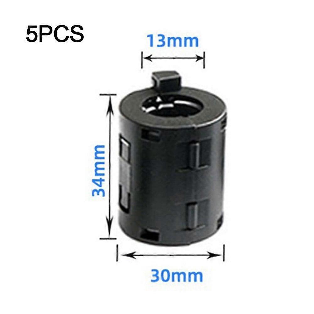 Mosiee 5Ps Anti-Interference Snap For Ferrite Cable Core Choke Clip Emc Demagnet Filter