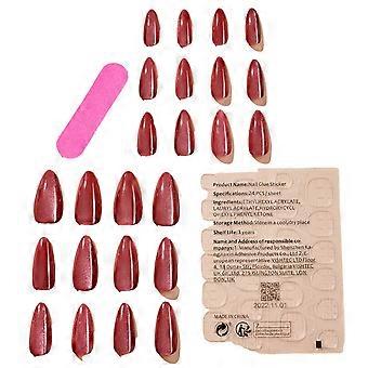 Cat Eye Press on Nails Full Cover Stick on Nails Pink Green False Nails Medium Almond False Nails Nail Art Decorations Multicolor