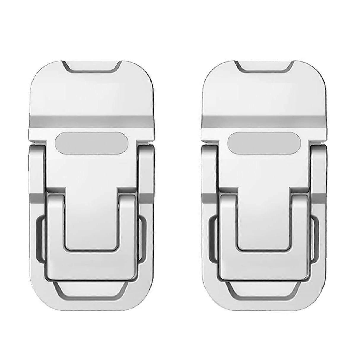 2pcs Foldable Laptop Stand, Adjustable Portable Riser for Desk, Compatible with MacBook/Dell/HP/Tablet, Cooling Bracket Holder