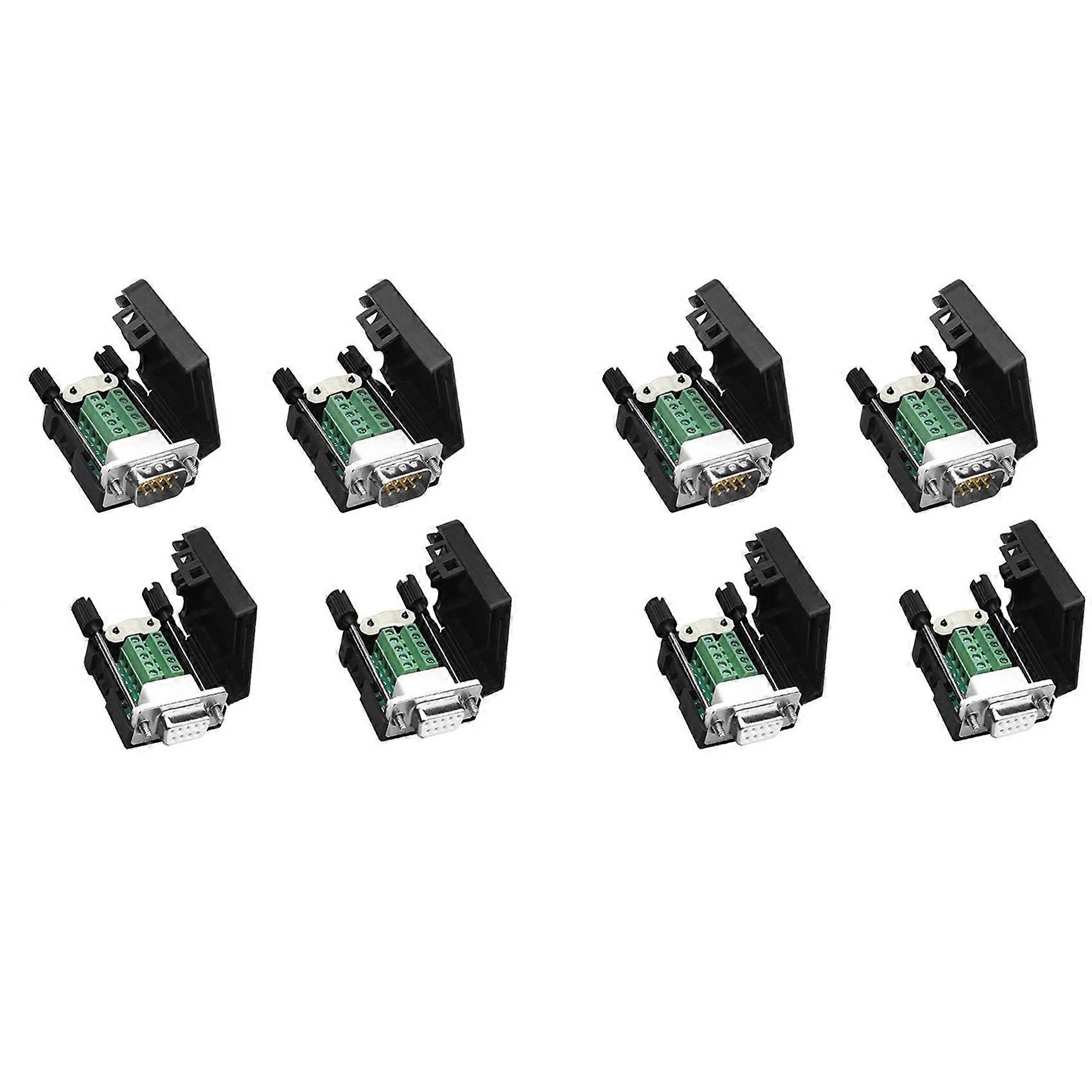DB9 Solderless RS232 D-SUB Serial to 9Pin Port Terminal Male Female Adapter Connector Breakout Board