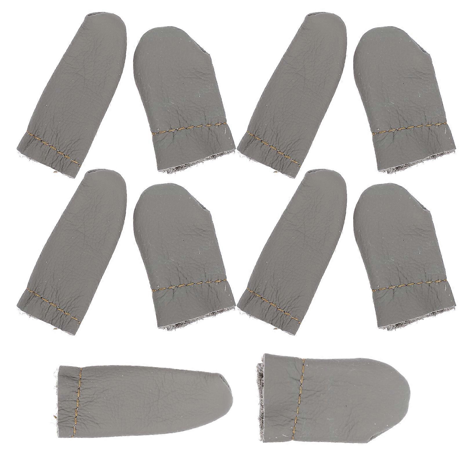 Dark Grey Thimble Finger Protector for Sewing 10Pcs Set