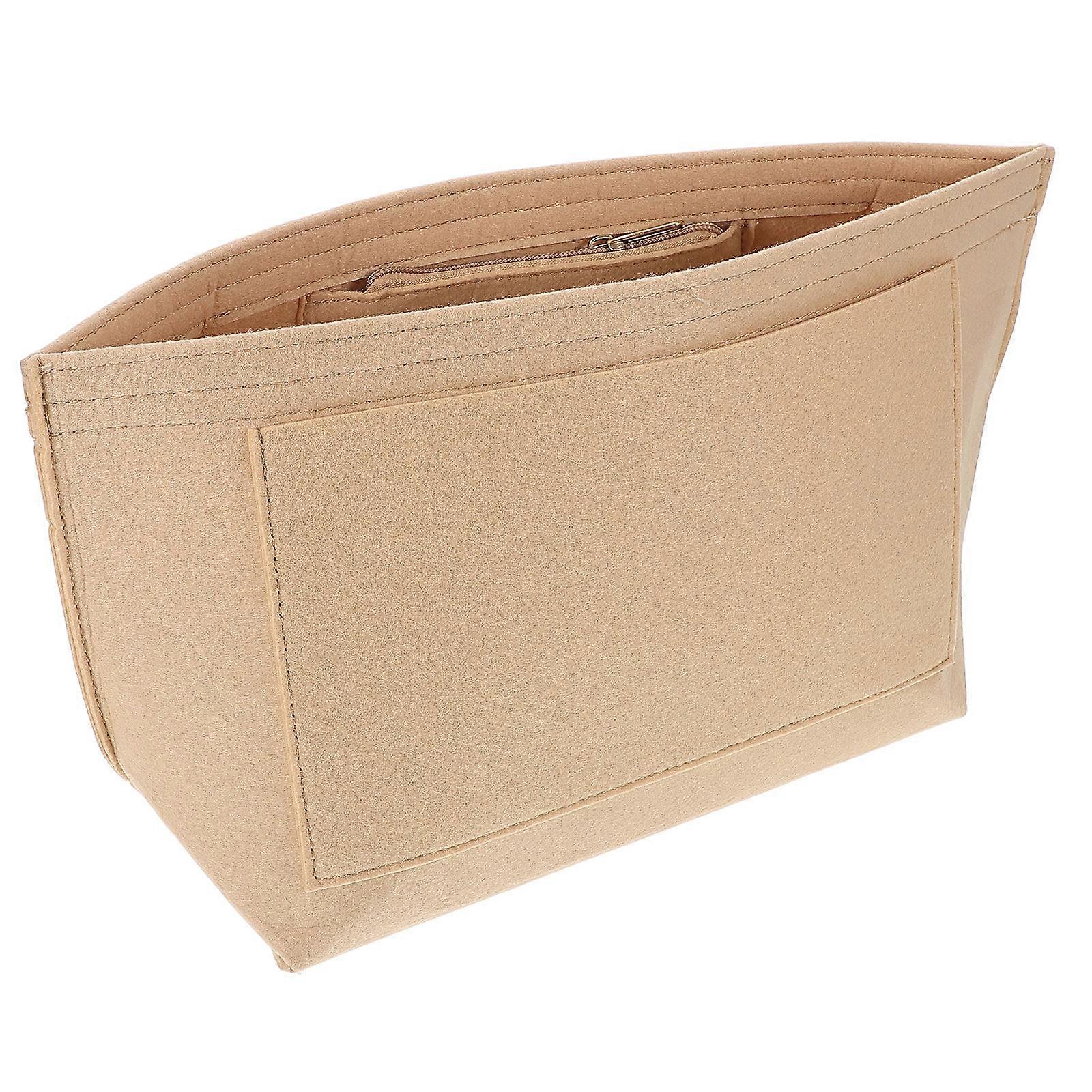 Bag Insert Liner Makeup Bag Organizer Simple Design For Daily Use 11.79X8.41X5.70in Portable 1Pack