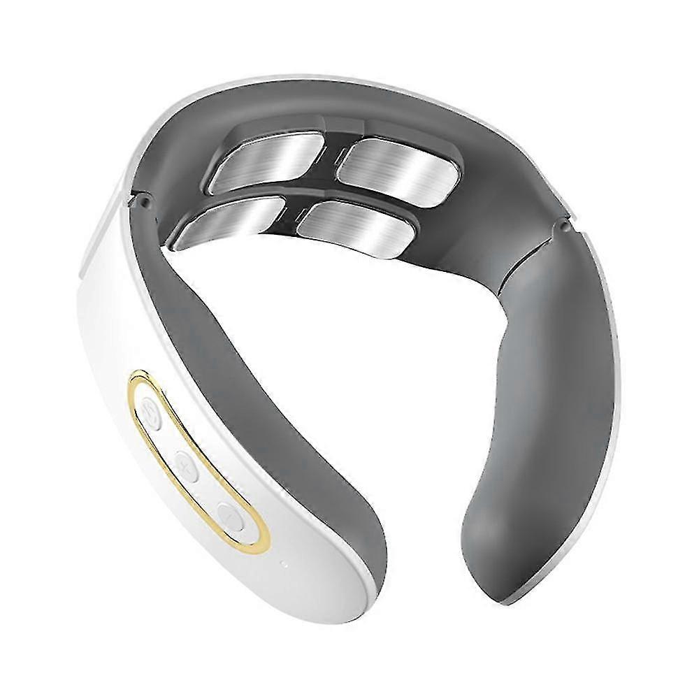 Neck Massager with Heating for Pain Relief, 6 Modes 9 Gears Wireless EMS