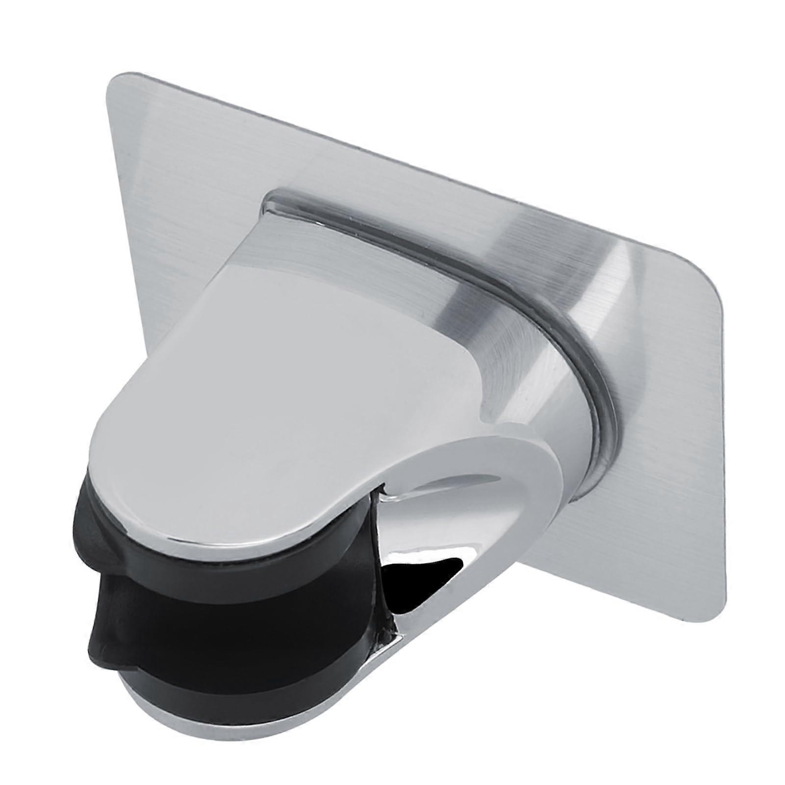 Adjustable Shower Head Holder with Chrome Finish Bracket for Bathroom Wall Mount