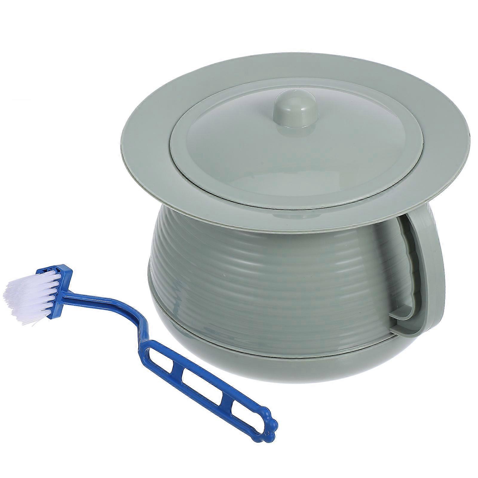 Plastic Chamber Pot Urine Pot for Storage Use 1Set with Lid and Handle