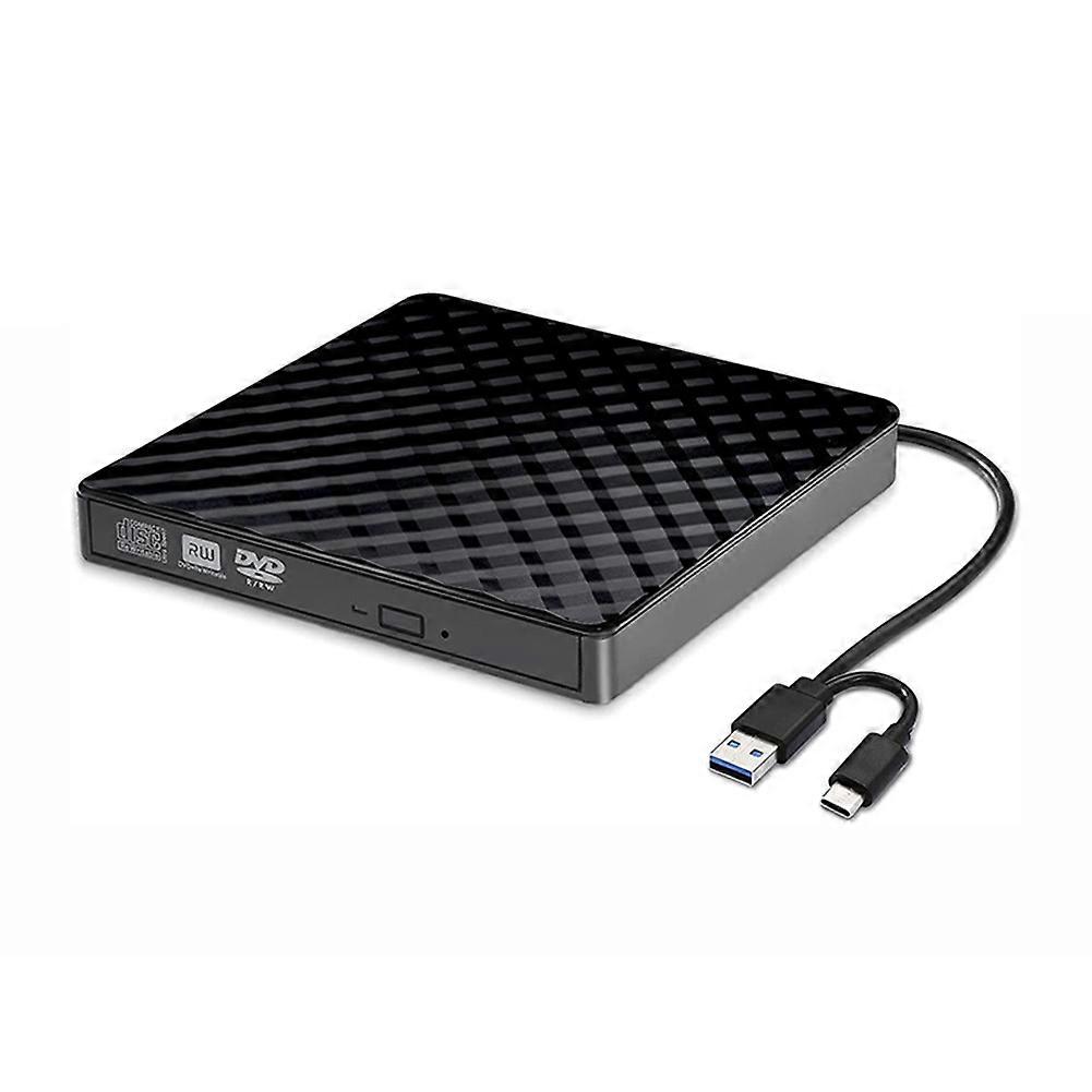 2 In1 USB3.0 Type C Slim External Optical Drives DVD RW CD Writer Drive Burner Reader Player for Laptop Desktop PC