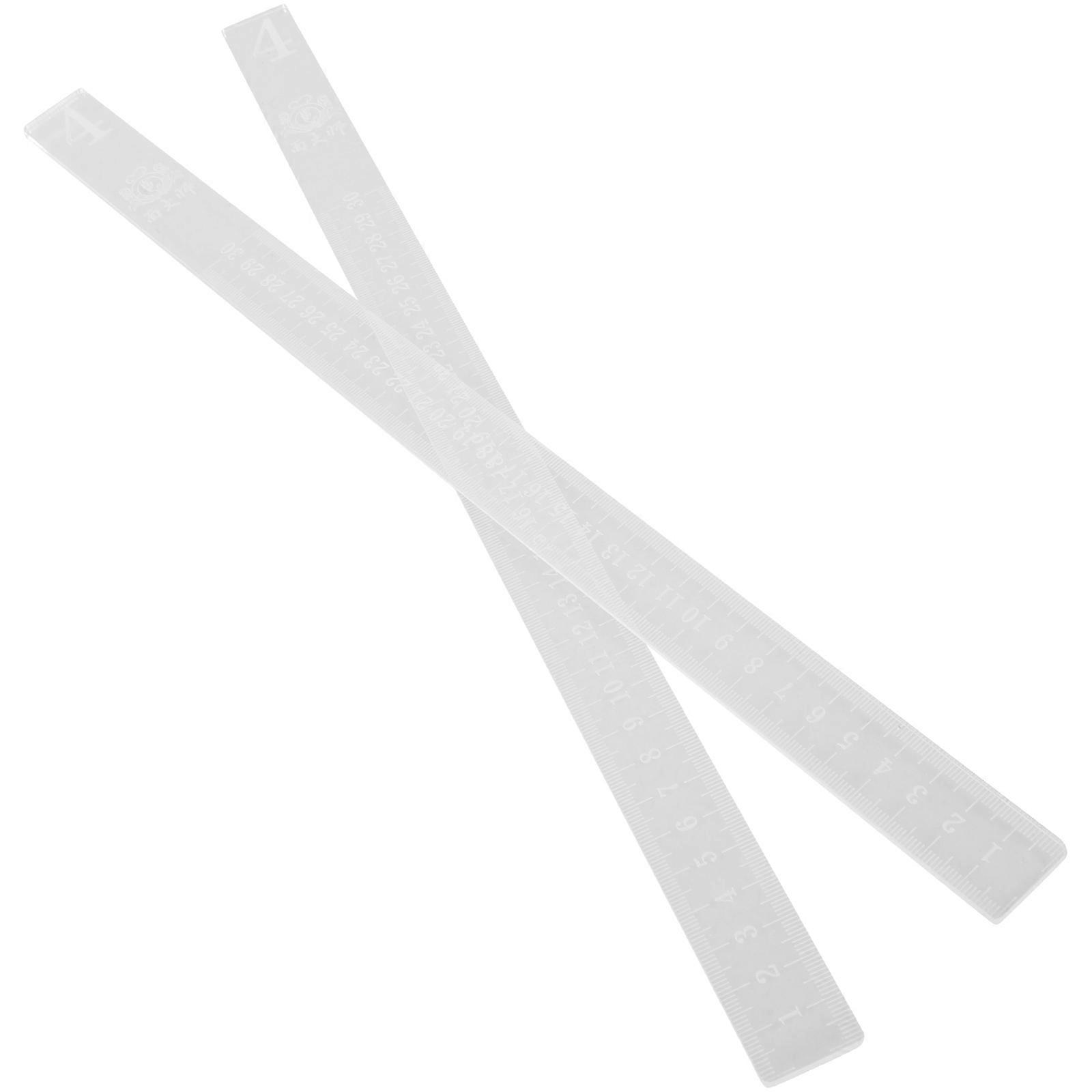 2Pcs Cookie Balance Rulers Dough Thickness Measuring Rulers Dough Levelers Guide Sticks Kit