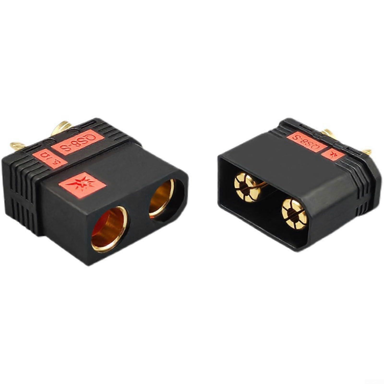 QS8S AntiSpark Battery Connector Set 200A GoldPlated 8mm for RC Aircraft and Power Systems