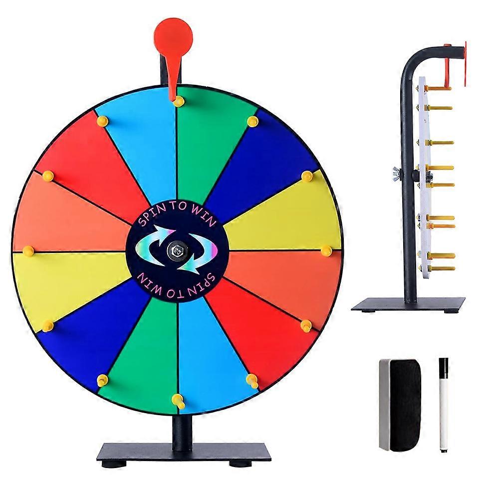 30cm Prizes Spinner With Stand Tabletop Prize Wheel For Game Carnival