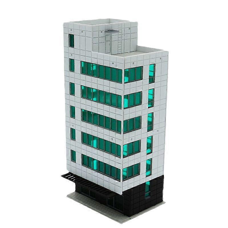 Edificio de oficinas moderno coloreado de Outland Models Railway