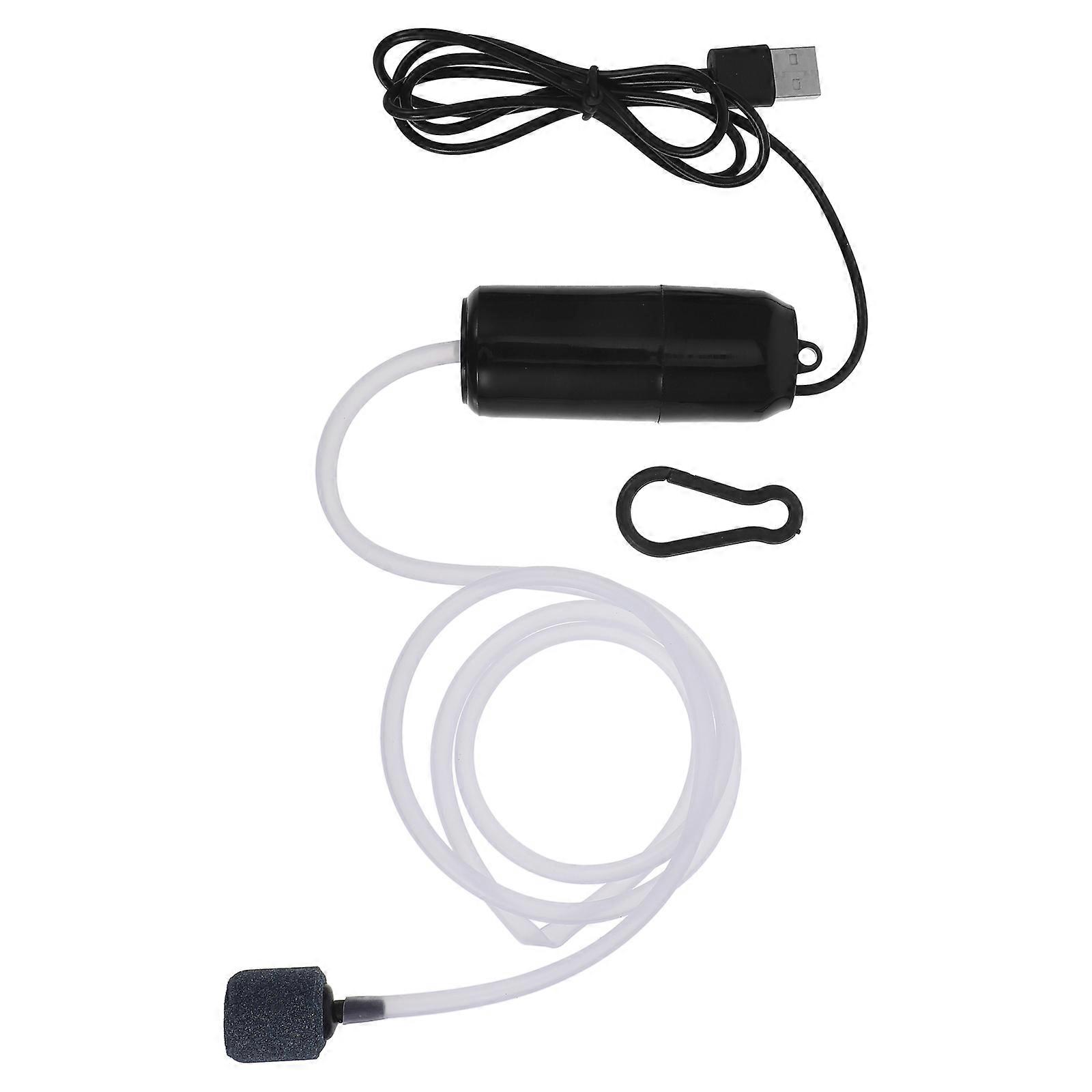 Mute Oxygen Aerator Pump for Fish Tank Oxygenation 2Sets USB Plastic Pump