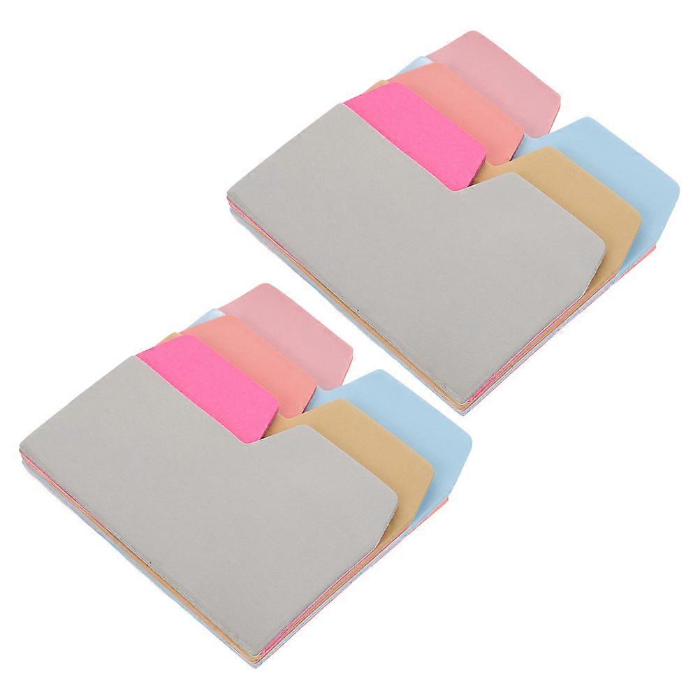 Multi-Color Indexer Sticky Tabs Divider Notes for Book Annotation 2Pcs