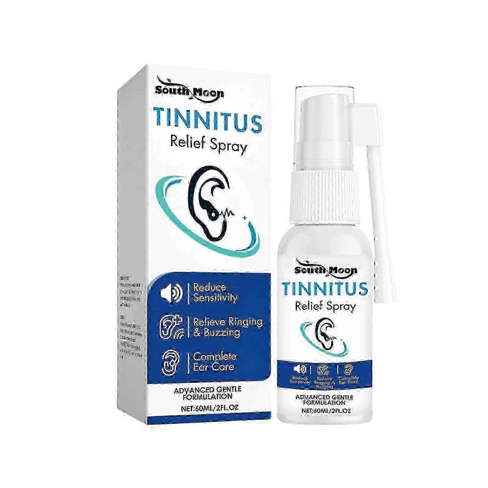 Tinnitus Relief Spray for Ringing Ears - 60 ml, Natural Treatment to Reduce Ear Noise & Enhance Hearing