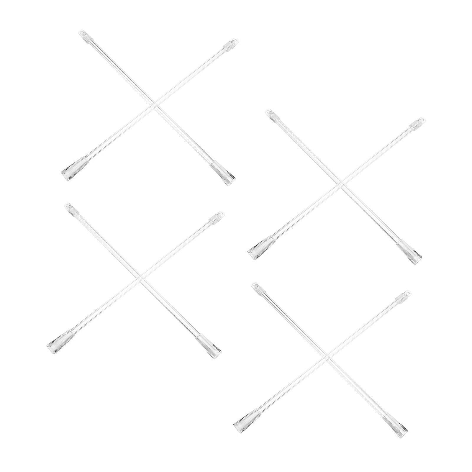 White Blind Rod with Hook for Precise Vertical Blind Control 8Pcs