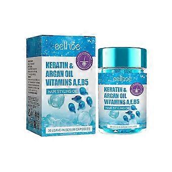 Transform Your Hair with Our Lightweight Hydrating & Repairing Hair Serum - 30 Capsules for Smooth, Shiny, Frizz-Free Hair, Enriched with Keratin, Arg