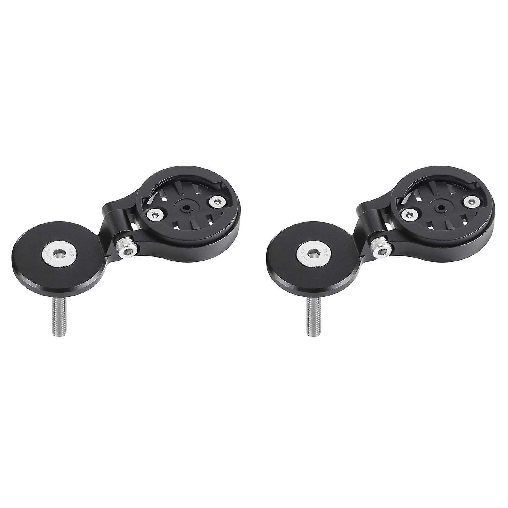 2X Road Mountian Bike Stem Handlebar Adjustable Bicycle Computer Holder for Garmin Wahoo Bryton
