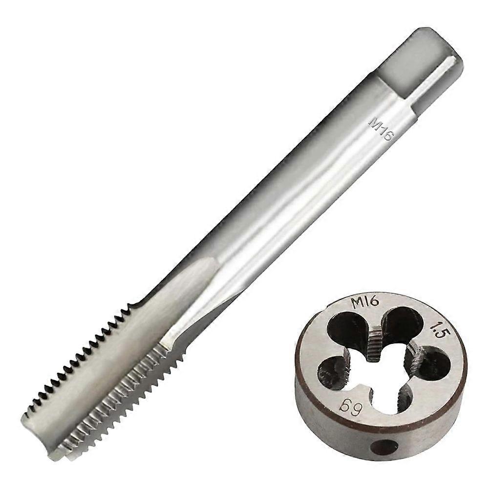 M16 X 1.5 Metric Thread Tap and Die Set High-Speed Steel Machine Tap and Die Set Right Hand Thread Tap