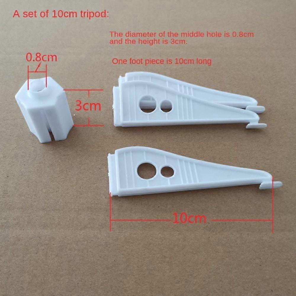 Plastic Detachable Christmas Tree Stand Base, Compatible with Artificial Xmas Trees, Triangle Holder Legs, White, 10CM