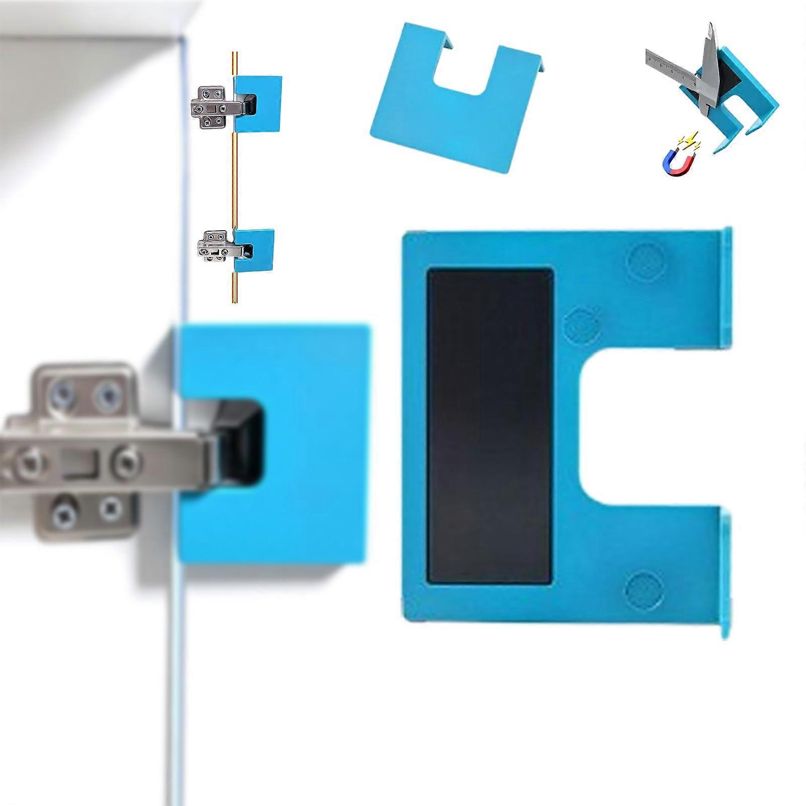 Door Hinge Jig with Magnetic Lock Setup, Precision Alignment Tool for Easy Cabinet and Door Installation