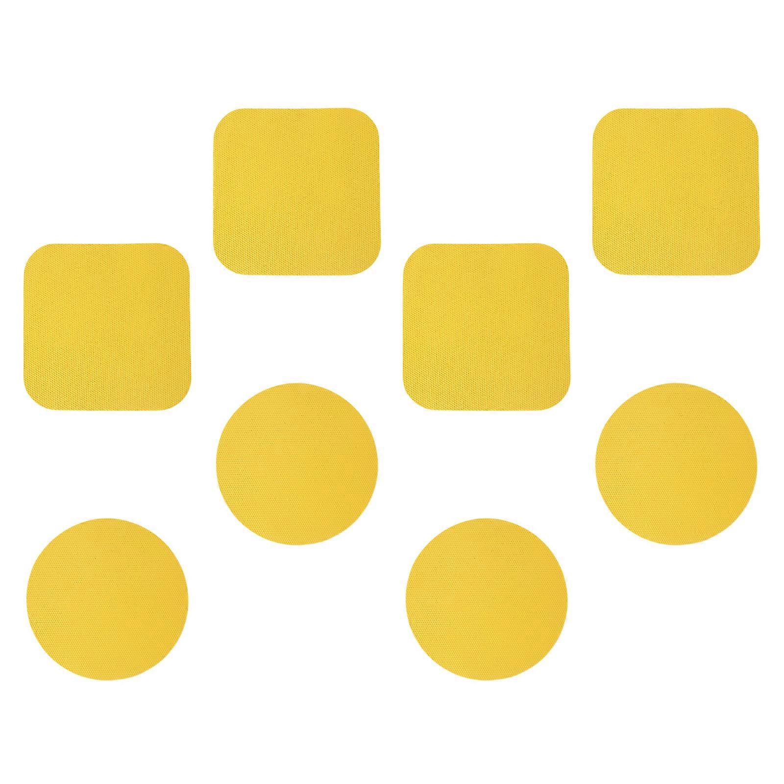 (8pieces) Rubber Bottle Opener Set with Textured Grip Easy Twist Action Secure Opens Container Great for Daily Convenience  Yellow