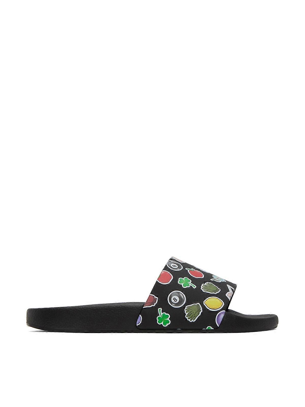 Sticker Logo Slides Sandals