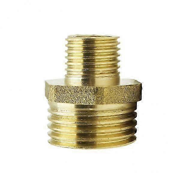 3xBrass Double-Headed Hex Bushing Fitting Connector Adapter 1/2-1/4"#6 Large