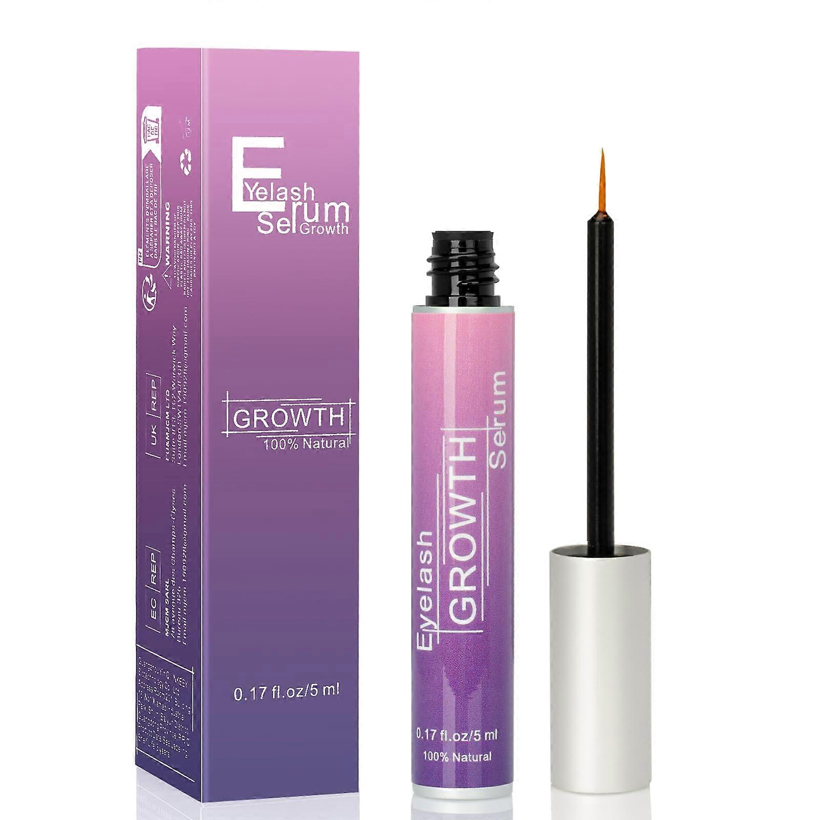 Eyelash Growth Serum and Eyebrow Growth Serum with 18 Plant Extracts for Fuller Longer Lashes 4.95ml