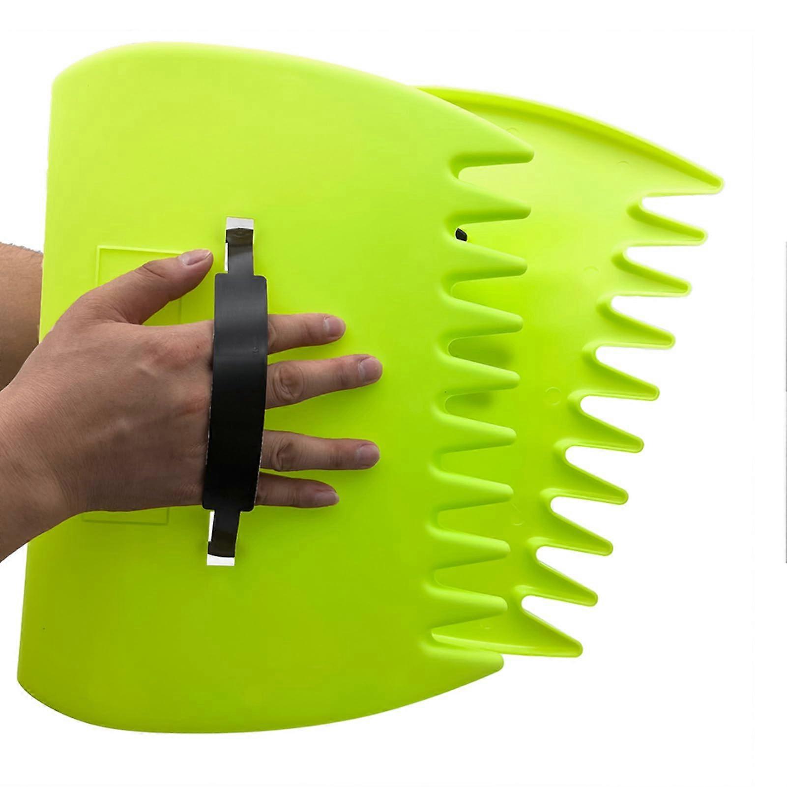 Leaf Scoops Large Garden Hand Rake Claws with Adjustable Strap for Leaves and Debris 2 Pcs