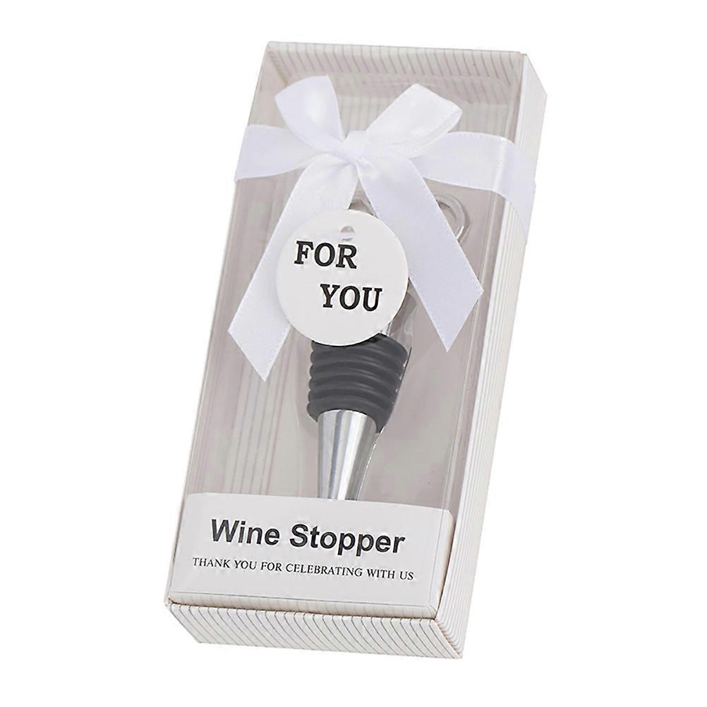 Sealing Plug Creative Gift Dust Proof Prevent Alcohol Volatilization Metal Silver 1Pack