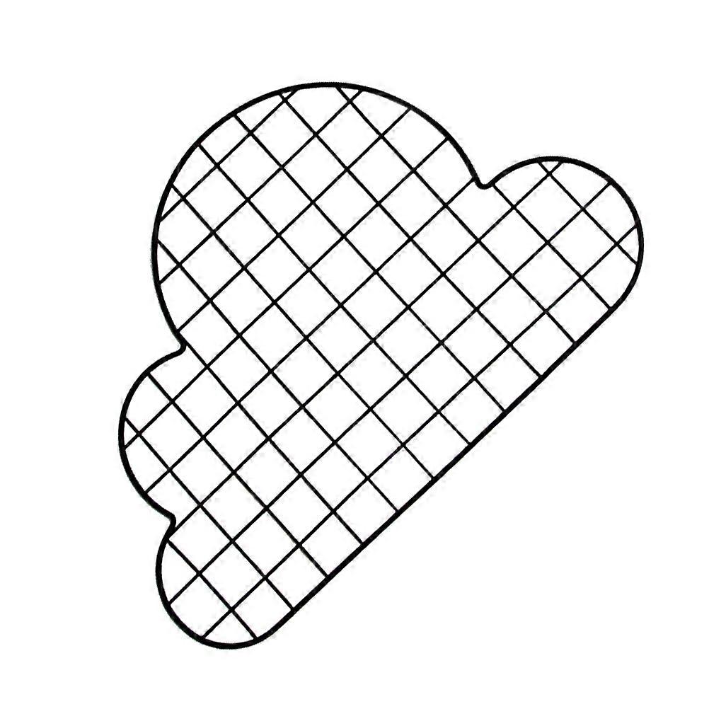 Cloud Photo Wall Holder Iron Creative Display Stand for 1Pcs Use